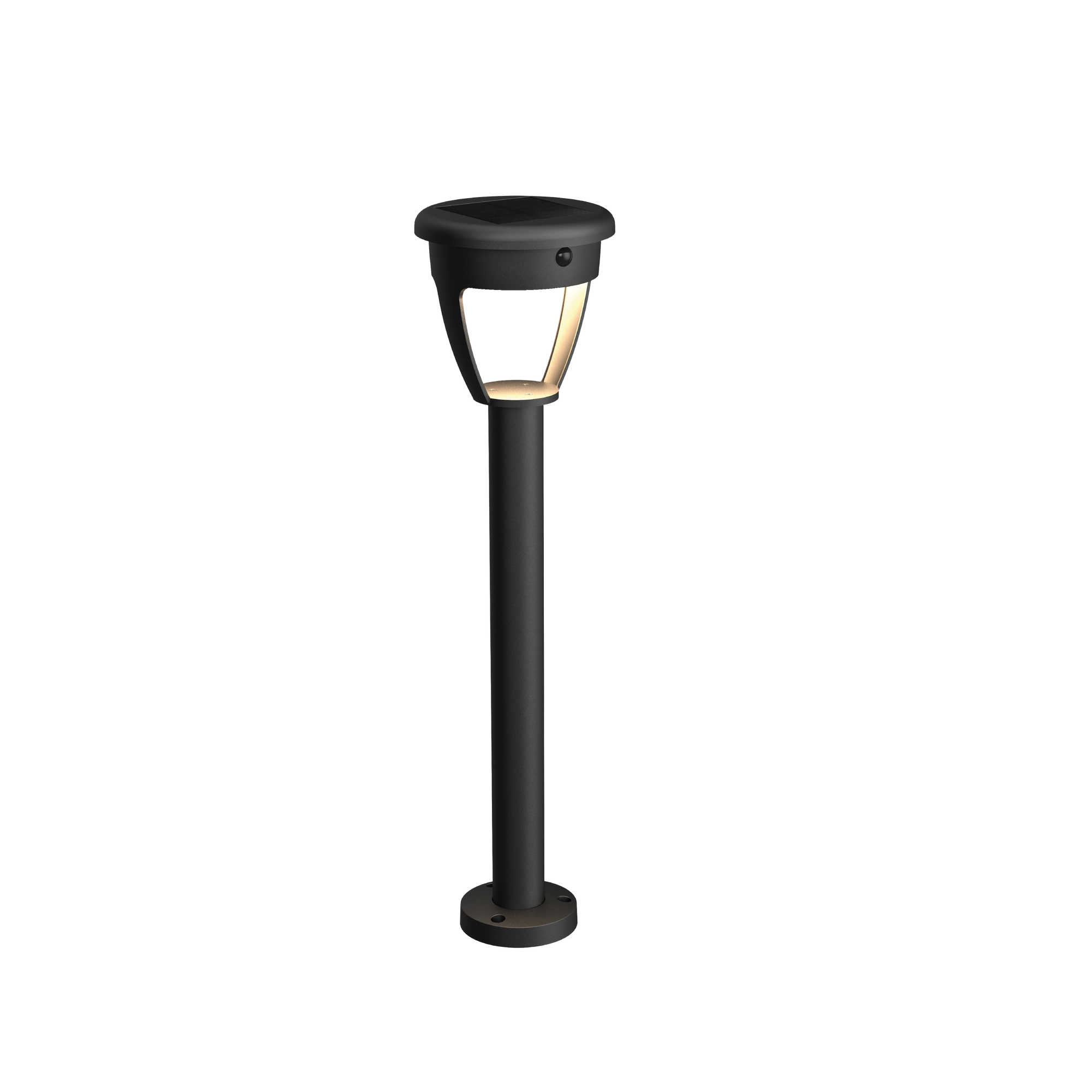 toom Solar-Wegeleuchte 'Arnheim' mit Bewegungssensor 30 lm neutralweiß IP 44 Ø 14 x 54,5 cm