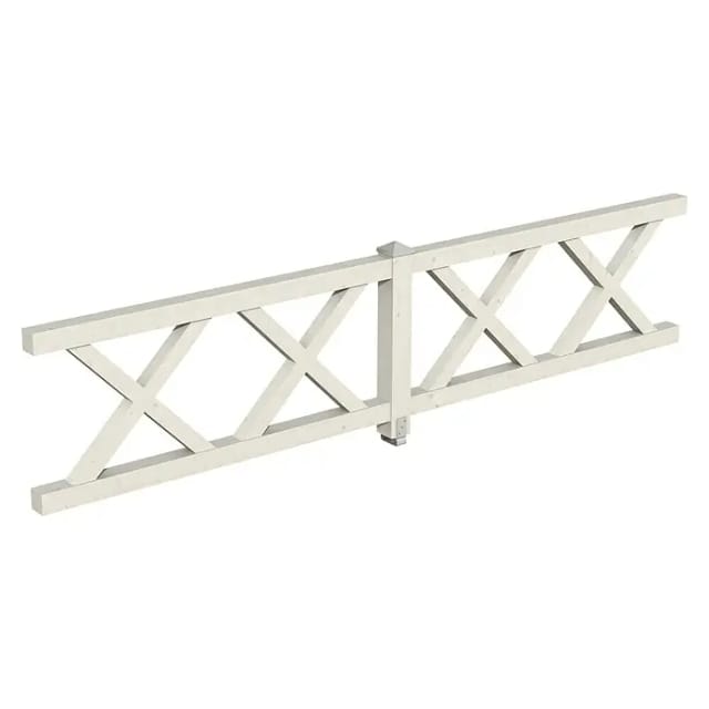 SKANHOLZ Brüstung, B x H: 400 x 84 cm, Holz, Farbe: weiß