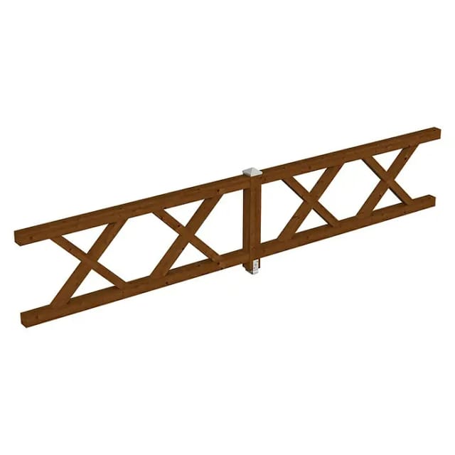 SKANHOLZ Brüstung, B x H: 465 x 84 cm, Holz, Farbe: nussbaum
