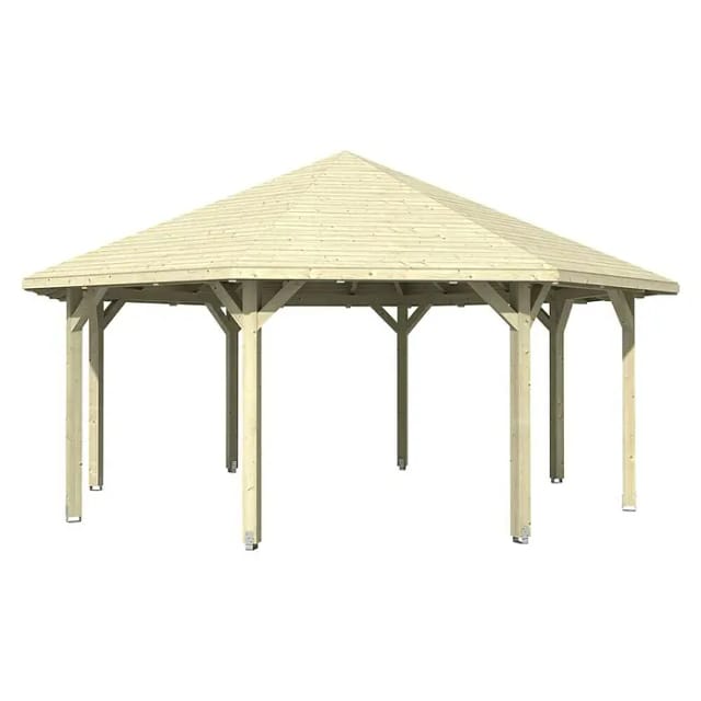 SKANHOLZ Pavillon »Nice 4«, Zeltdach, achteckig, BxHxT: 630 x 365 x 630 cm - beige