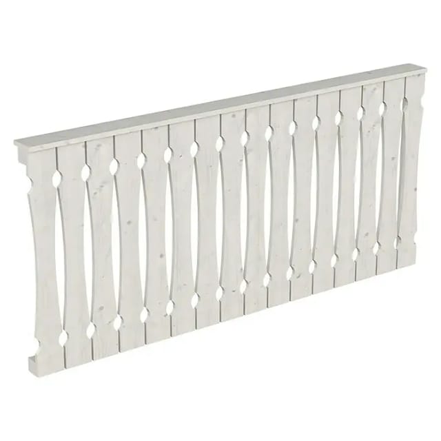 SKANHOLZ Seitenwand, B x H: 205 x 96 cm, Holz, Farbe: weiß
