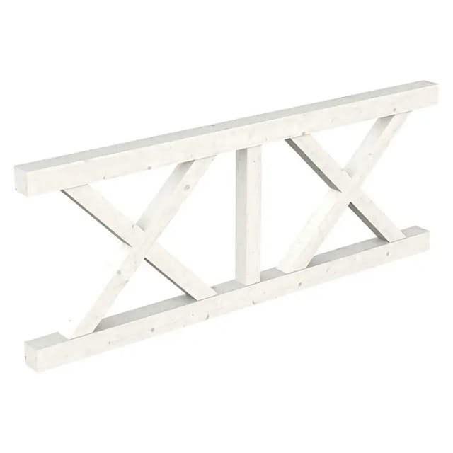 SKANHOLZ Brüstung, B x H: 220 x 84 cm, Holz, Farbe: weiß