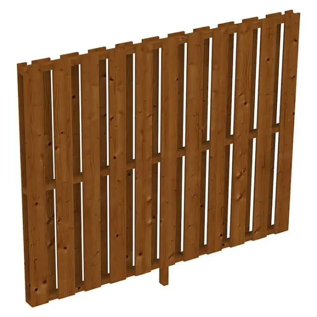 SKANHOLZ Seitenwand, B x H: 205 x 160 cm, Holz, Farbe: nussbaum