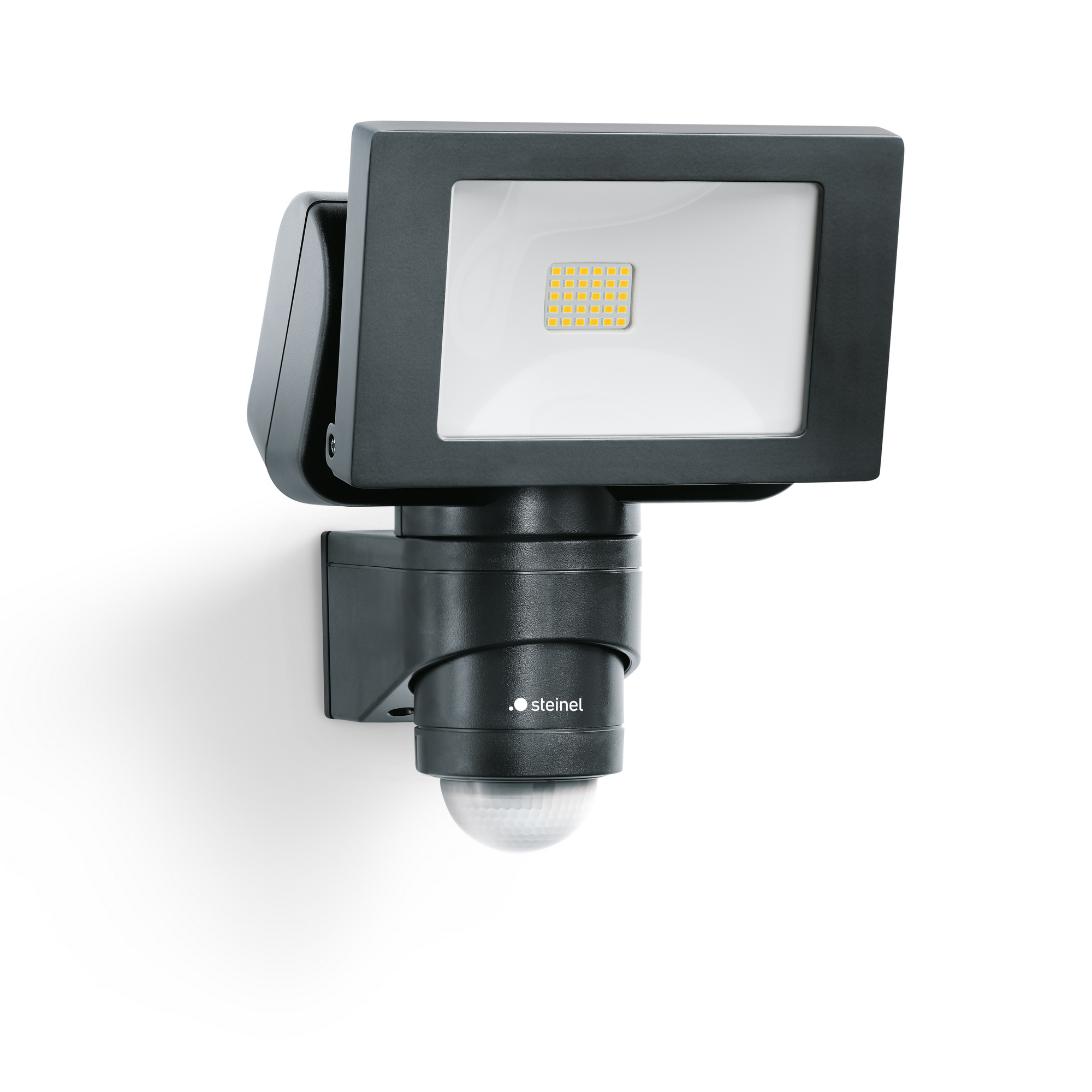 Steinel LED-Außenwandstrahler 'LS 150/LS 300' mit Bewegungssensor 14,7 W 1375 lm neutralweiß IP 44 15,5 x 21 cm