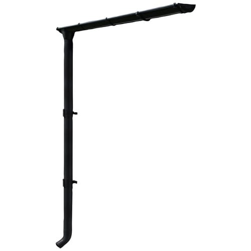 SKANHOLZ Regenrinnenset, Stahl, B x H: 78,5 x 251 cm - grau