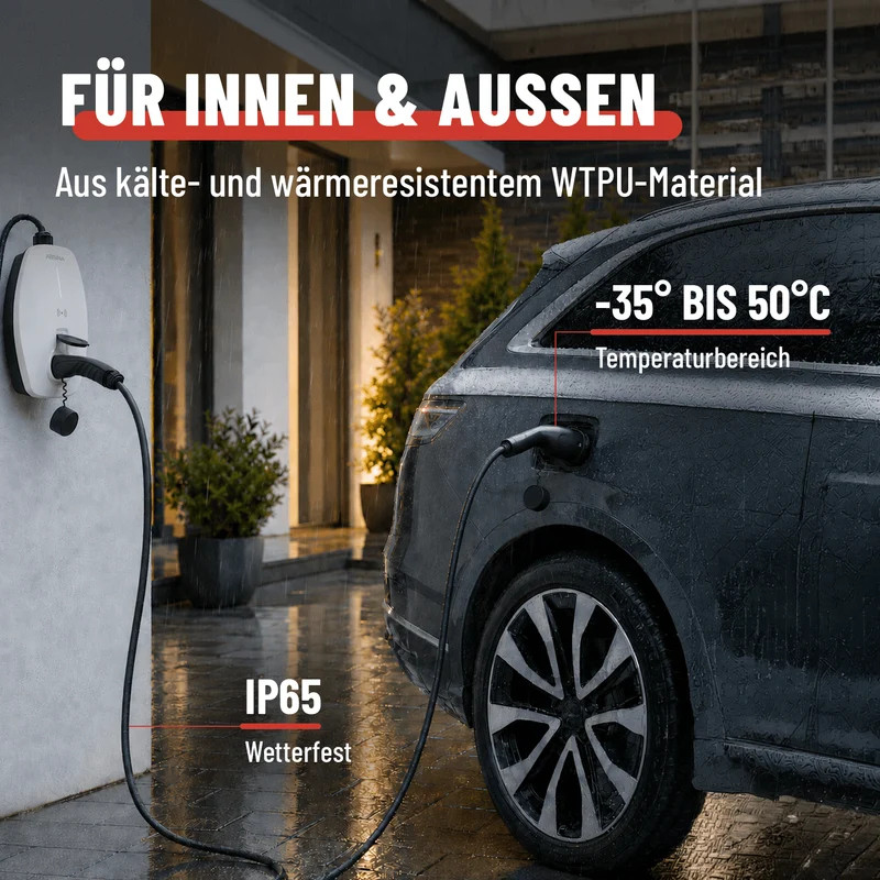 ABSINA 301401 - Typ 2 Kabel, für E-Fahrzeuge, 11 kw, 7,5m, 3-Phasen Bild 4
