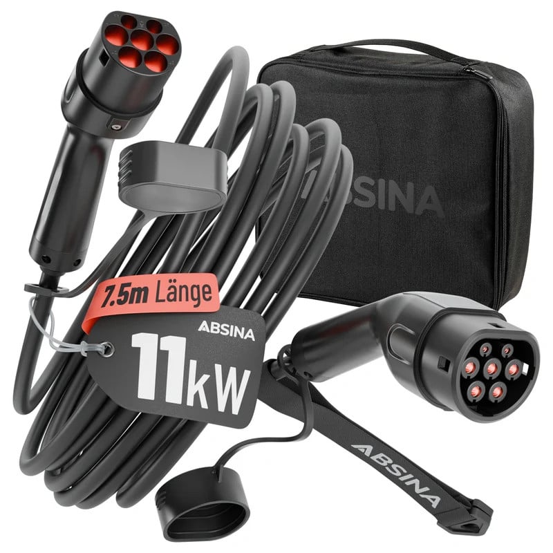 ABSINA 301401 - Typ 2 Kabel, für E-Fahrzeuge, 11 kw, 7,5m, 3-Phasen Bild 5