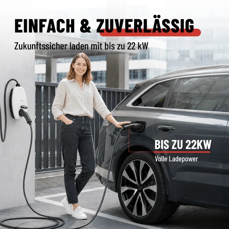 ABSINA 301403 - Typ 2 Kabel, für E-Fahrzeuge, 22 kw, 7,5 m, 3-Phasen Bild 3