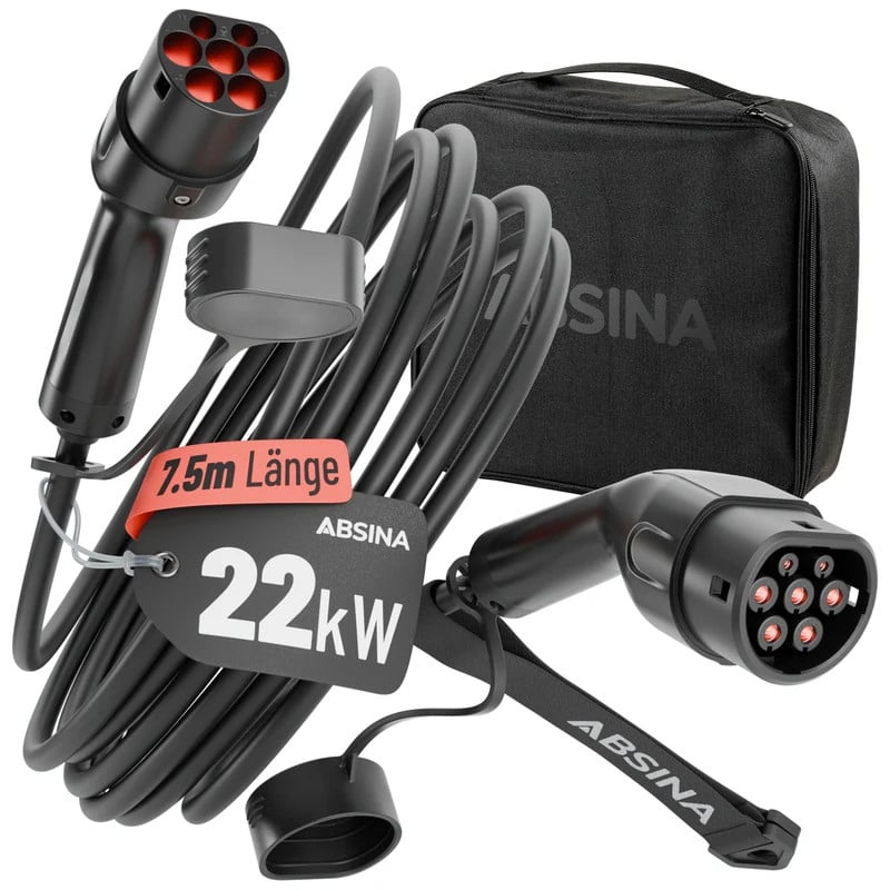 ABSINA 301403 - Typ 2 Kabel, für E-Fahrzeuge, 22 kw, 7,5 m, 3-Phasen Bild 4