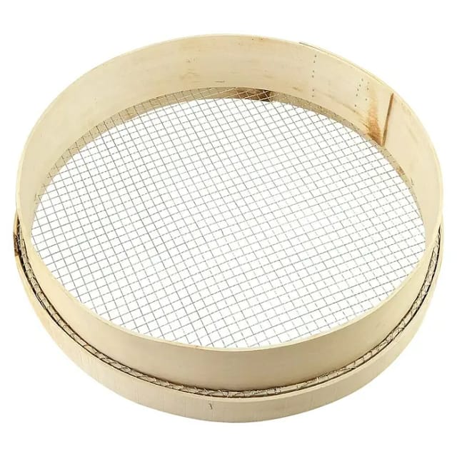 BELLISSA Holzrandsieb, holz/Stahldraht - beige