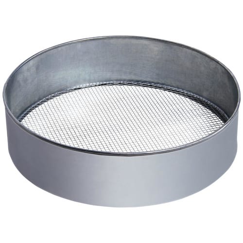 BELLISSA Metallrandsieb, Ø x H: 39 x 10 cm, Stahlblech - silberfarben