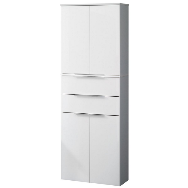 FACKELMANN Hochschrank »KARA«, 4 Türen, 2 Schubladen, BxHxT: 60,4 x 176,1 x 32 cm - weiss