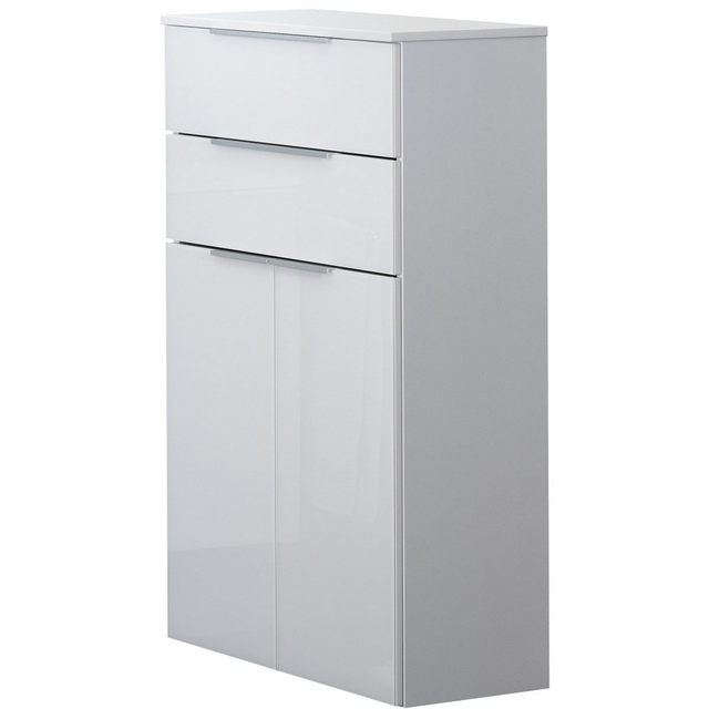 FACKELMANN Doppel-Midischrank »KARA«, 2 Türen, 2 Schubladen, BxHxT: 60,4 x 106,5 x 32 cm - weiss