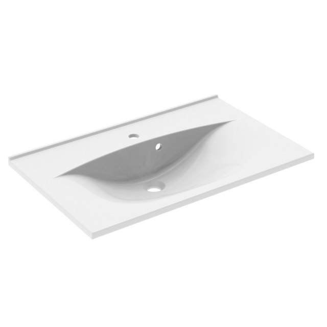 FACKELMANN Waschbecken »CAPRI«, BxHxT: 80,1x15,7x50 cm - weiss