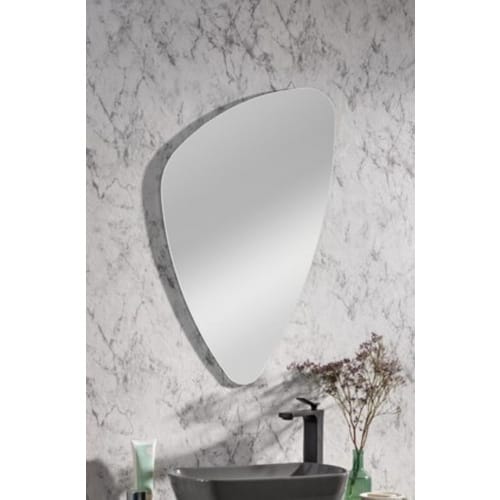 FACKELMANN Spiegelelement, BxHxT: 55,5 x 88,8 x 1,4 cm - grau