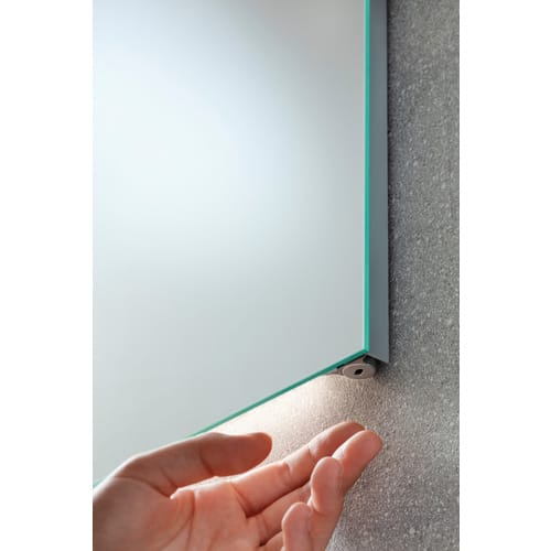 FACKELMANN Spiegelelement »MIRRORS«, BxHxT: 40 x 75 x 2,3 cm, 4250 K, neutralweiß - grau