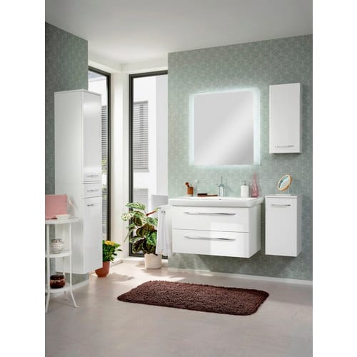FACKELMANN Unterschrank »MILANO«, Asteiche/weiss, 1 Tür, BxHxT: 30,2 x 56,6 x 32 cm