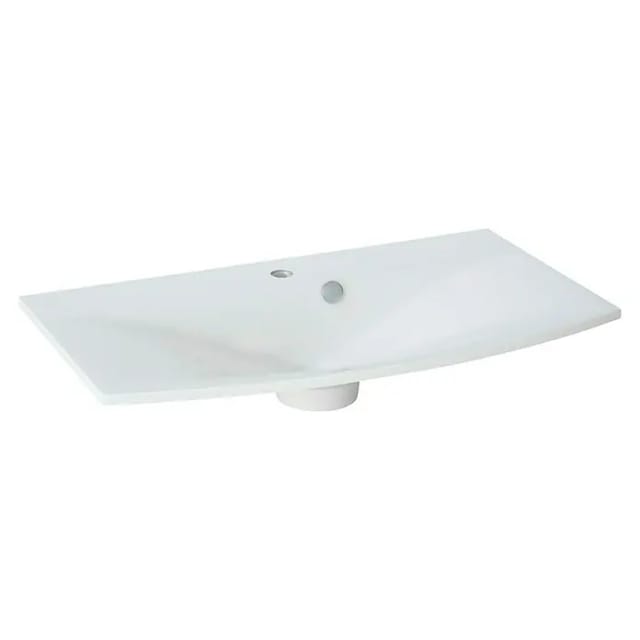 FACKELMANN Waschbecken »VERONA«, BxHxT: 80x15,3x46 cm - weiss