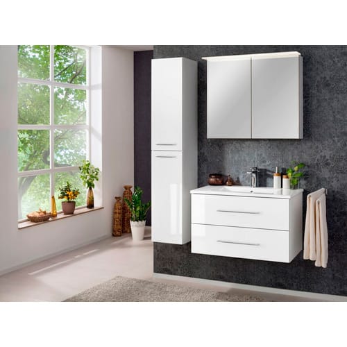 FACKELMANN Hochschrank »b.perfekt«, weiss, 2 Türen, BxHxT: 30 x 158,8 x 31,8 cm