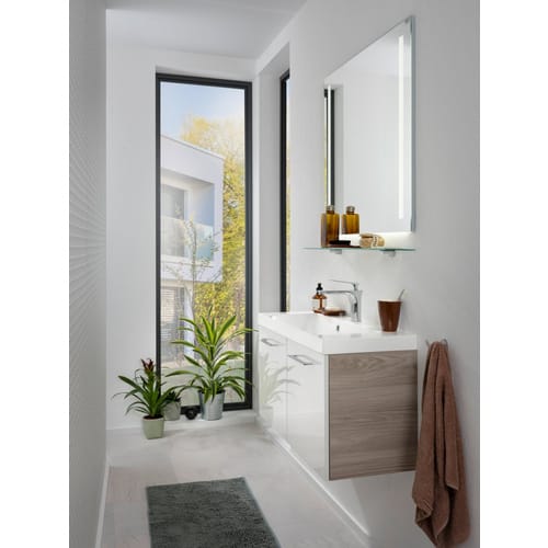 FACKELMANN Glasablage, BxHxT: 80 x 3,5 x 12,5 cm - transparent