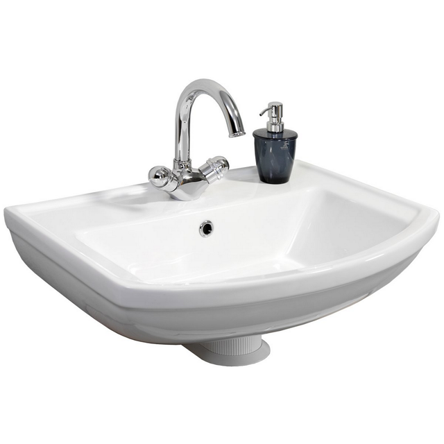 FACKELMANN Waschbecken »STAR«, BxHxT: 61x18,7x48,5 cm - weiss