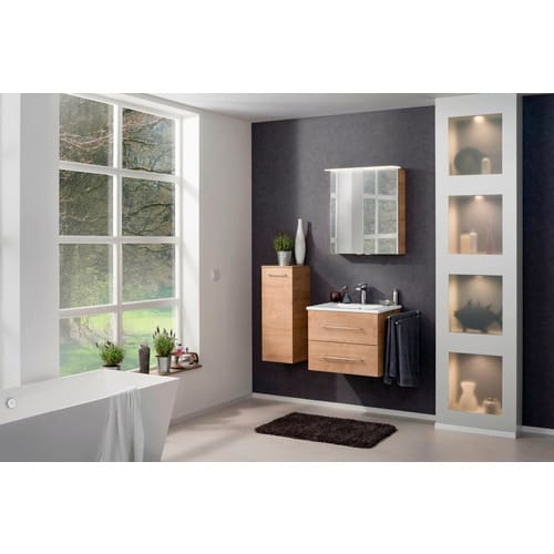 FACKELMANN Badmöbel-Set »b.perfekt«, Asteiche, BxHxT: 62,2x50,9x48 cm - braun