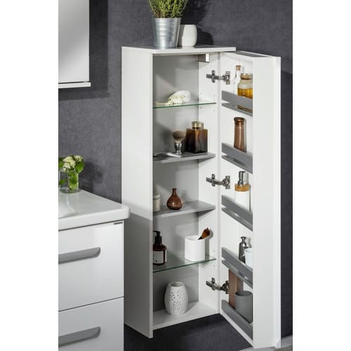 FACKELMANN Midischrank, BxHxT: 40,3 x 115,3 x 25,9 cm - weiss