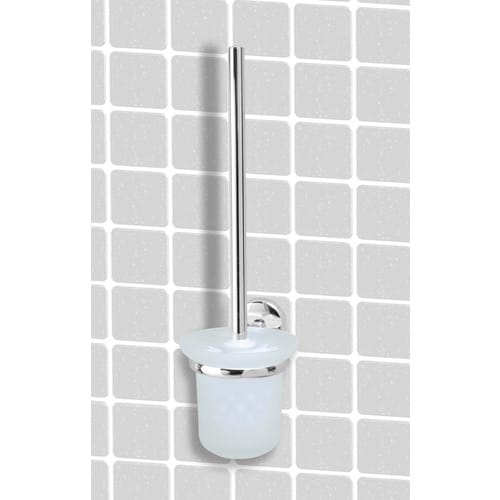 FACKELMANN Toilettenbürste »Vision«, BxHxT: 11 x 38 x 15 cm - silberfarben