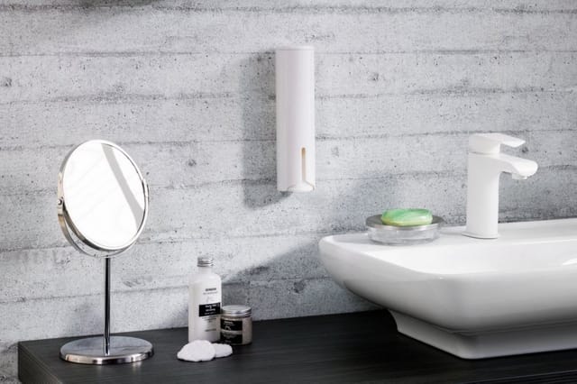 FACKELMANN Wattepadspender, BxHxT: 6,5 x 24 x 6,5 cm - weiss