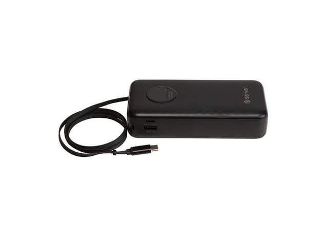 DENVER PQC-20065 - Fast charge Powerbank 20000mAh - Black - 20000 mAh