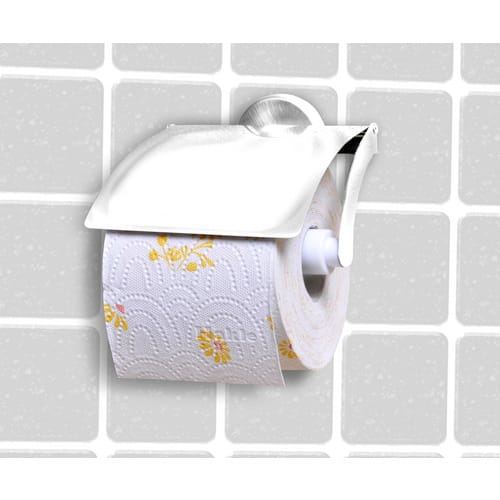 FACKELMANN Toilettenpapierhalter »Vision«, BxHxT: 13,5 x 13 x 10 cm - silberfarben
