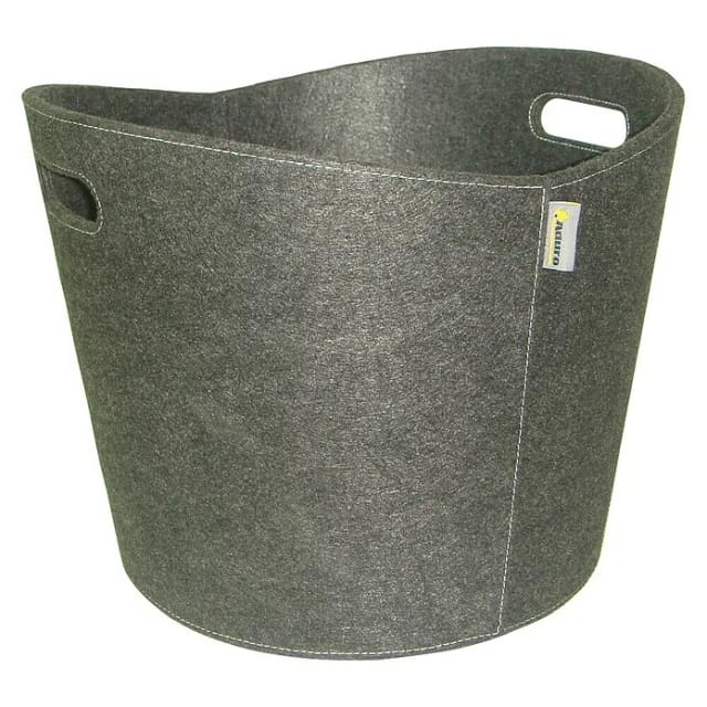 ADURO Holzkorb »Proline«, Ø: 39cm, grau, Filz