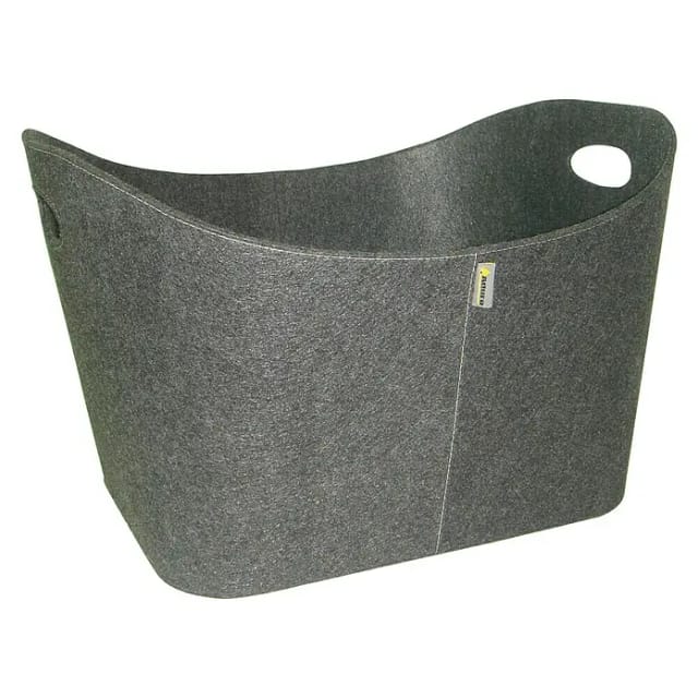 ADURO Holzkorb »Baseline«, BxH: 41 x 33cm, grau, Filz