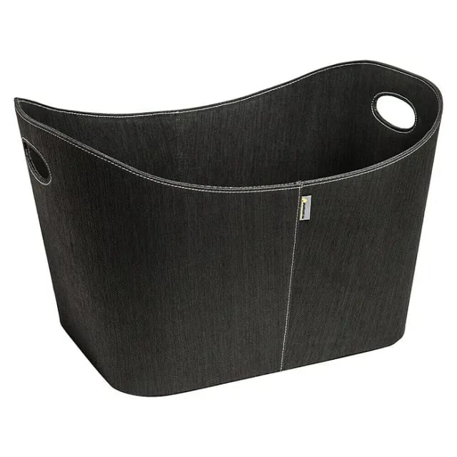 ADURO Holzkorb »Baseline«, BxH: 41 x 33cm, schwarz, PET