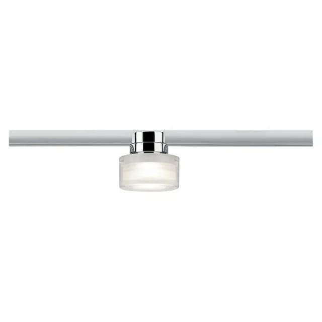 PAULMANN Spot »URail«, BxHxL: 8 x 7,3 x 8cm, transparent/chromfarben/weiß - silberfarben