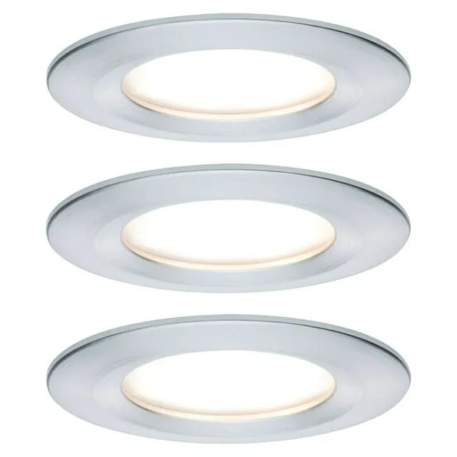 PAULMANN Einbauleuchte »Nova Coin«, 6,5 W, Einbautiefe: 4,5 cm - silberfarben