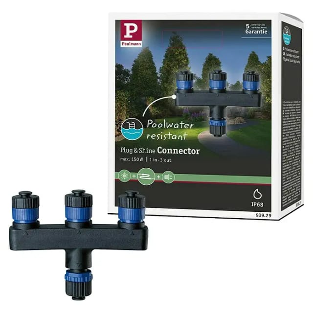 PAULMANN Verteiler »Plug & Shine«, Kunststoff, schwarz