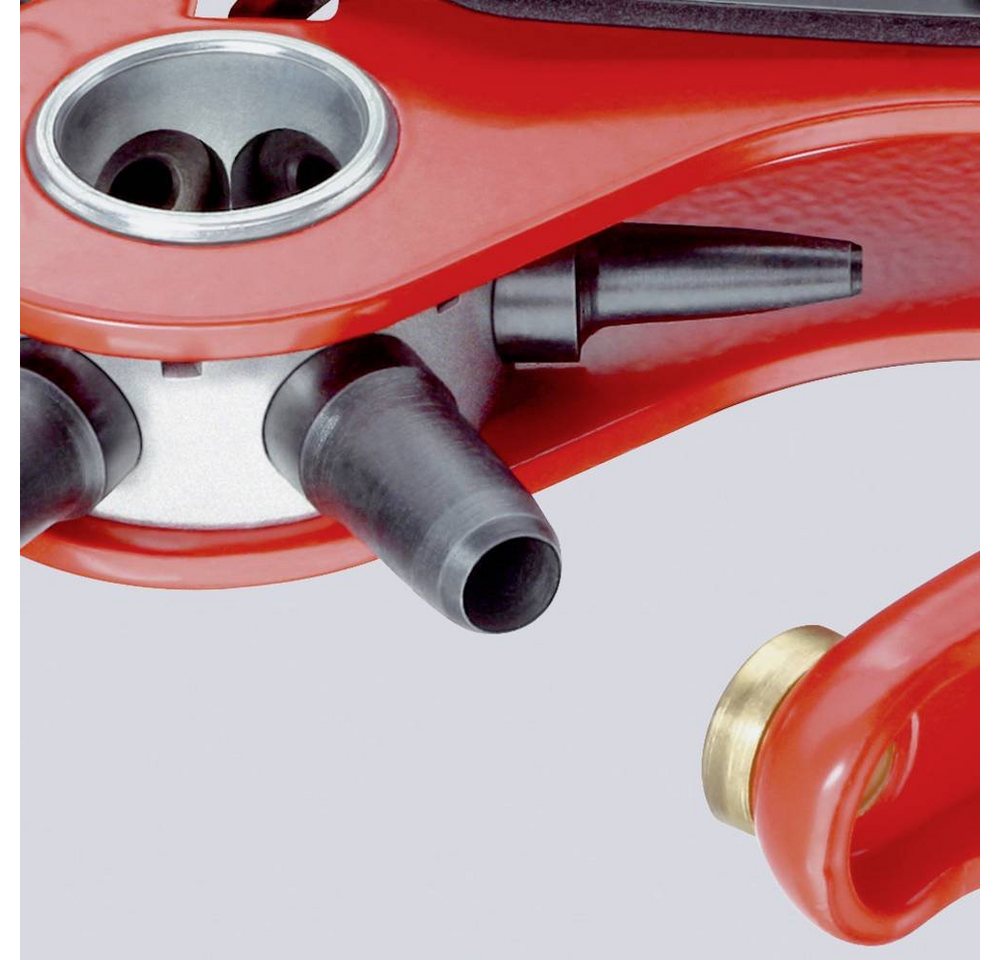 Revolverlochzange 90 70 220 EAN rot pulverbeschichtet ohne Hülle 220mm