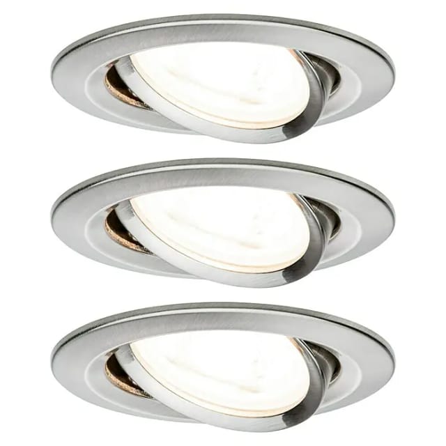 PAULMANN Einbauleuchte »Whirl«, 8 W, Einbautiefe: 9 cm - silberfarben