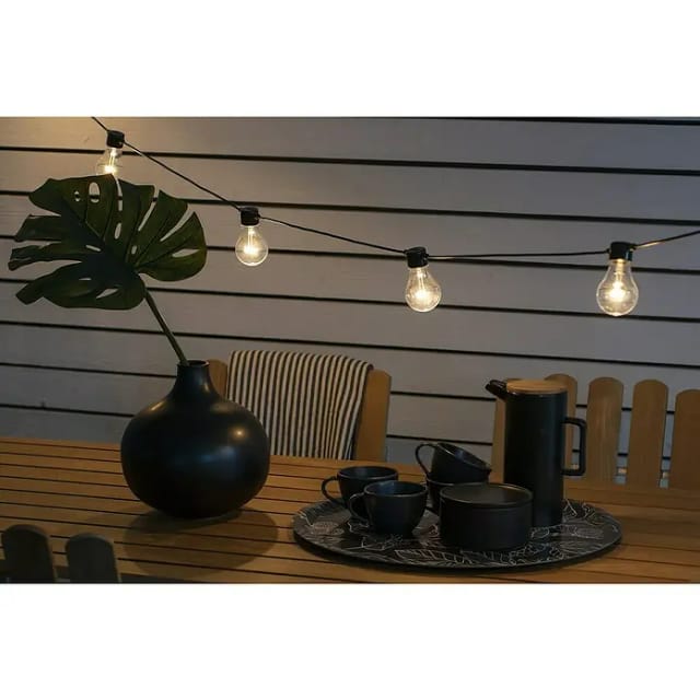 Konstsmide LED-Lichterkette, 4,8 W, Kunststoff - schwarz