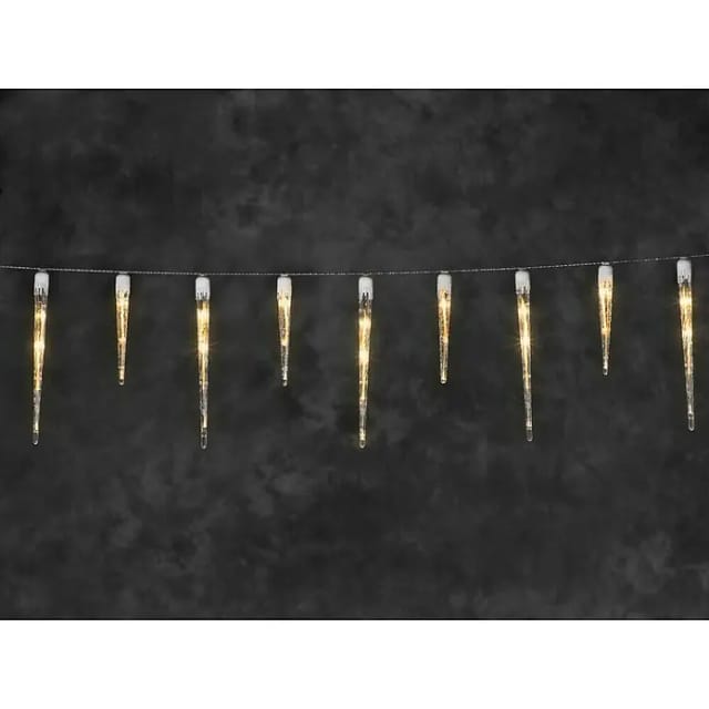 Konstsmide LED-Lichterkette, 13,75 m mit 16 LED, bernsteinfarben - weiss