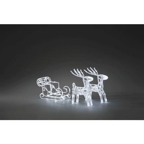 Konstsmide LED-Stern, Kunststoff, BxHxL: 28 x 40 x 59 cm, inkl. Leuchtmittel - transparent