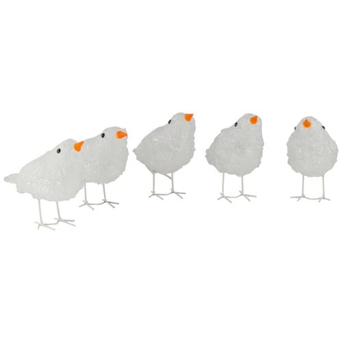 Konstsmide Dekoleuchte, vogelförmig, Höhe: 11,5 cm, netz, weiß - weiss