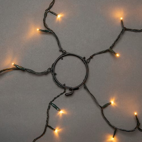 Konstsmide LED-Baummantel, Bernstein, Kunststoff - gruen