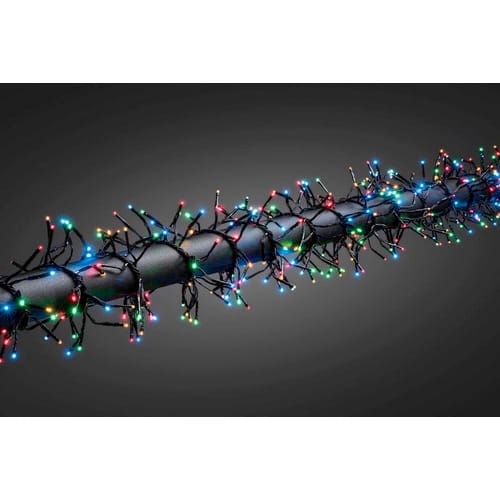 Konstsmide Micro LED Lichterkette, Netzbetrieb, Kunststoff - schwarz