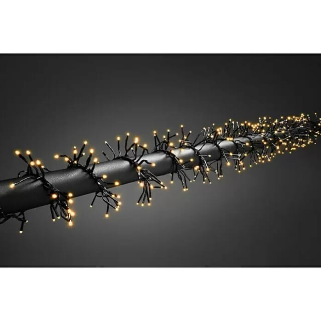 Konstsmide Lichterkette, 9,3 m mit 576 LED, bernsteinfarben - schwarz