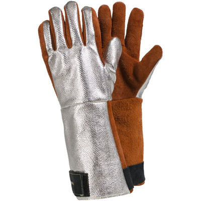 Hitzeschutzhandschuhe TEGERA 585, Kat. III, grau/rot, Gr. 8