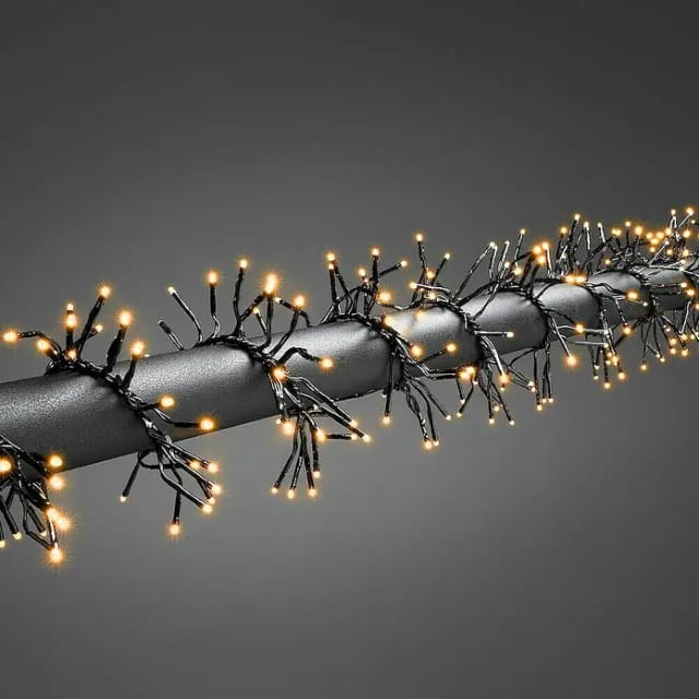 Konstsmide Lichterkette, 10,8 m mit 768 LED, bernsteinfarben - schwarz