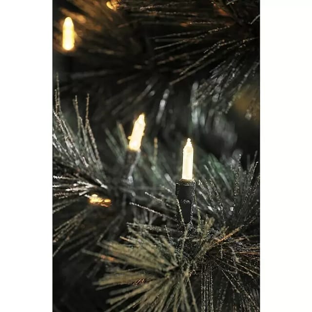 Konstsmide LED-Lichterkette, warmweiß, Kabellänge: 8 m - gruen