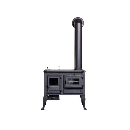 GLOBEFIRE Holzherd »Titan«, schwarz, Gusseisen, 8,8 kW